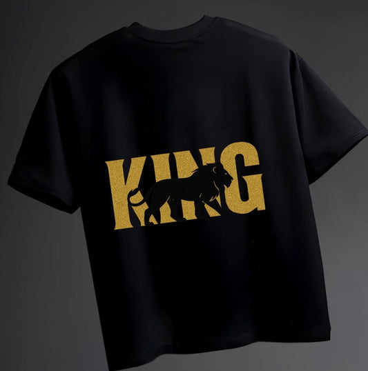 Lion Text Printed Tshirt