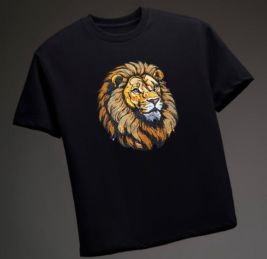 Lion Embroidered Tshirt