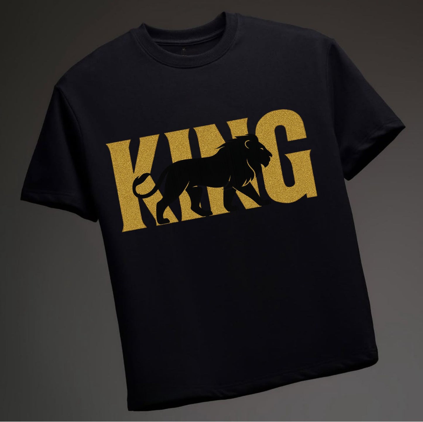 KING - Text Lion Printed Tshirt